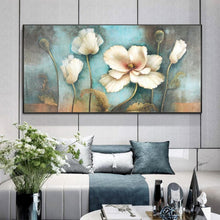Load image into Gallery viewer, WHITE FLOWERS Oil Painting