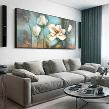 Load image into Gallery viewer, WHITE FLOWERS Oil Painting
