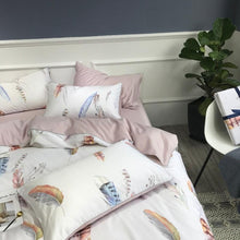 Load image into Gallery viewer, Duvet Cover Set Egyptian Cotton bedding set full family king queen bedding set farmhouse bedding bohemian boho bedding cotton duvet cover neutral bedding full bedding set