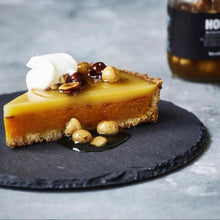 Load image into Gallery viewer, Slate Food food dinner party Plate round natural black slate for steak hot serving appetizer biodegradable plates modern eco-friendly plates for party kitchen decor