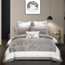Load image into Gallery viewer, Duvet Cover Set Egyptian Cotton bedding set full king queen bedding set farmhouse bedding bohemian boho bedding cotton duvet cover neutral bedding full bedding set