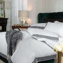 Load image into Gallery viewer, Duvet Cover Set Egyptian Cotton bedding set full king queen bedding set farmhouse bedding bohemian boho bedding cotton duvet cover neutral bedding full bedding set