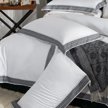 Load image into Gallery viewer, Duvet Cover Set Egyptian Cotton bedding set full king queen bedding set farmhouse bedding bohemian boho bedding cotton duvet cover neutral bedding full bedding set