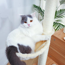 Load image into Gallery viewer, Wooden Cat House SIMBA pet house furniture supplies. pet toys for play. pet lover gift for pet room. Excellent gifts for pets friendly. modern cat furniture