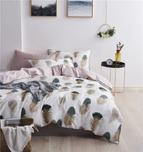 Load image into Gallery viewer, Egyptian Cotton Soft Flamingo Duvet Cover Fitted/Bed Sheet Set