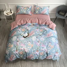 Load image into Gallery viewer, Egyptian Cotton Soft Flamingo Duvet Cover Fitted/Bed Sheet Set