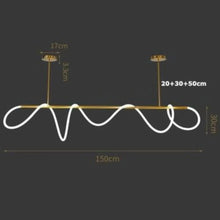 Load image into Gallery viewer, LED Postmodern Golden White Designer Chandelier