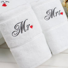 Load image into Gallery viewer, MR & MRS Cotton Towel Set