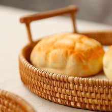 Load image into Gallery viewer, OLIVE Rattan Tray Set