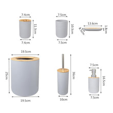 Load image into Gallery viewer, PAPILLON 6 Pieces Bathroom Accessory Set