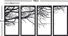 Load image into Gallery viewer, TREE OF LIFE Metal Wall Art / 4 Panels