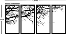Load image into Gallery viewer, TREE OF LIFE Metal Wall Art / 4 Panels