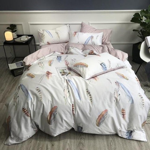 Duvet Cover Set Egyptian Cotton bedding set full family king queen bedding set farmhouse bedding bohemian boho bedding cotton duvet cover neutral bedding full bedding set