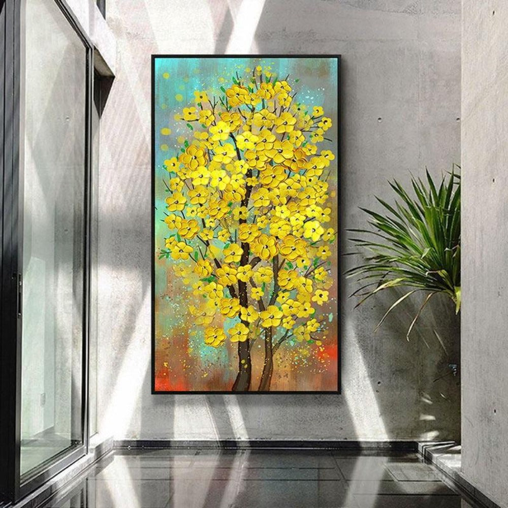 FLOWER TREE Oil Painting